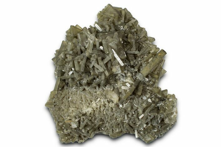 Glossy Gray-Green Tabular Barite with Phantoms - Peru #347643